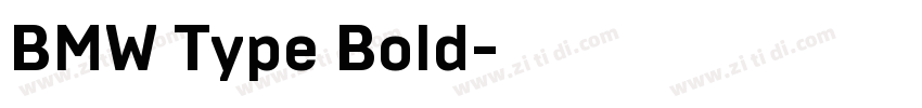 BMW Type Bold字体转换